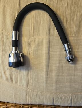 Black Flexible Kitchen Faucet Spray Head Replacement